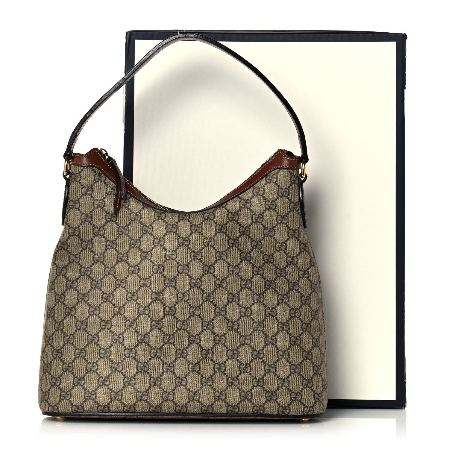 Gucci GG Supreme Monogram Linea A Hobo Brown 16 of 16