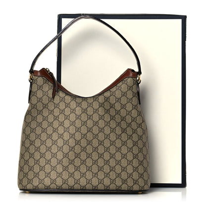 Gucci GG Supreme Monogram Linea A Hobo Brown 16 of 16