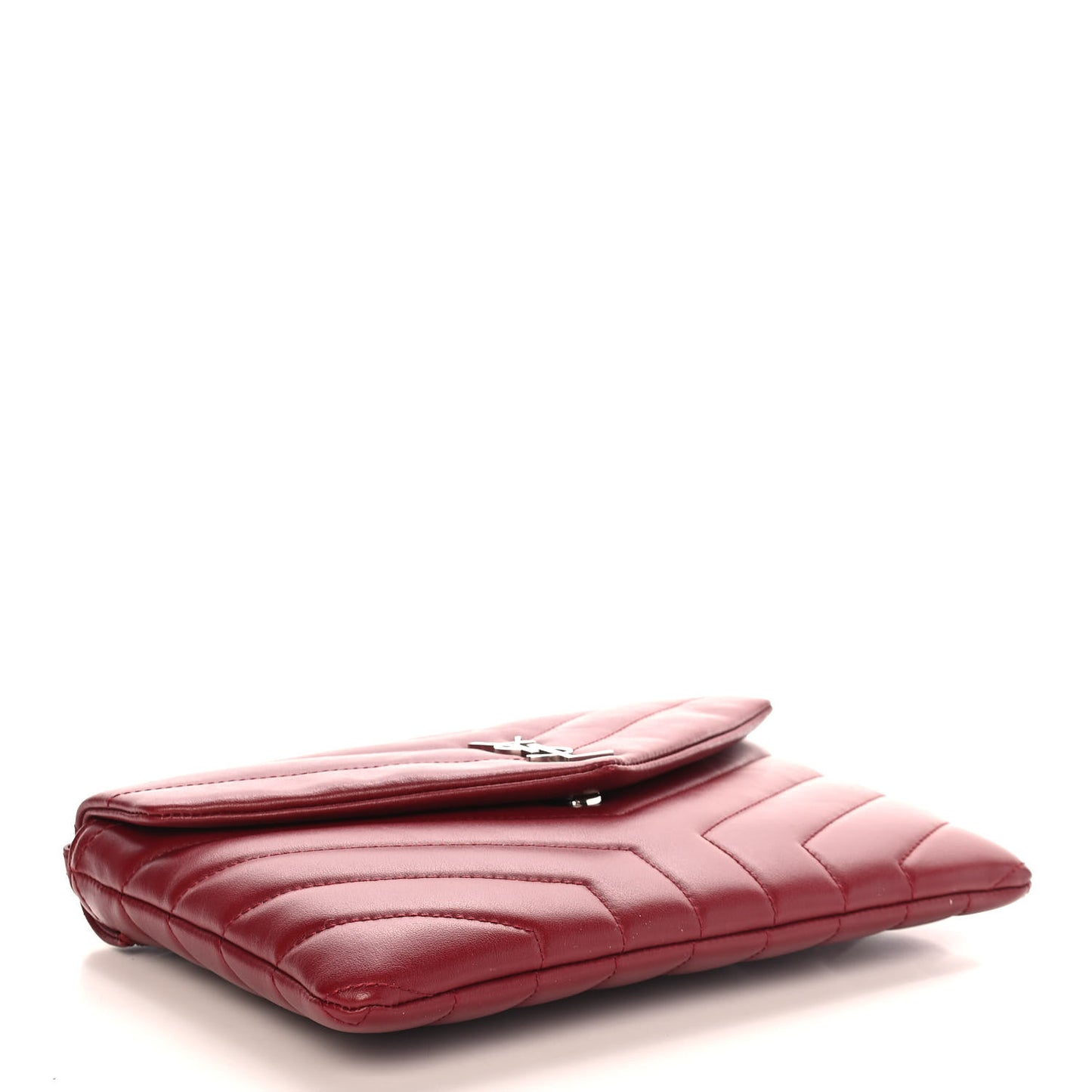 Calfskin Y Quilted Monogram Loulou Flap Bag Palissandre