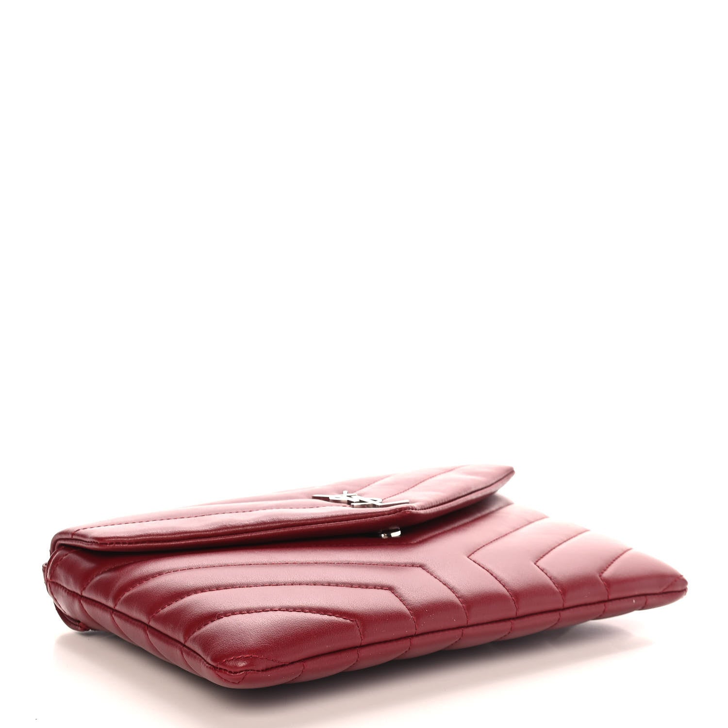 Saint Laurent Calfskin Y Quilted Monogram Loulou Flap Bag Palissandre 4 of 10