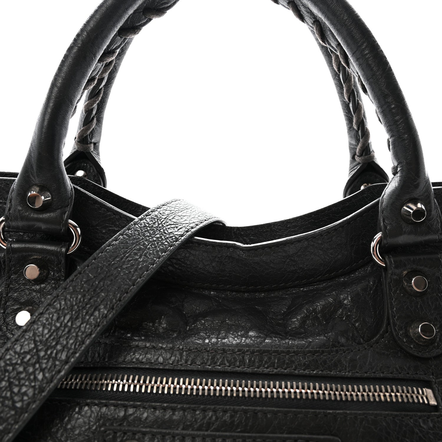 Balenciaga Agneau Classic Silver Hardware City Gris Fossile 8 of 10