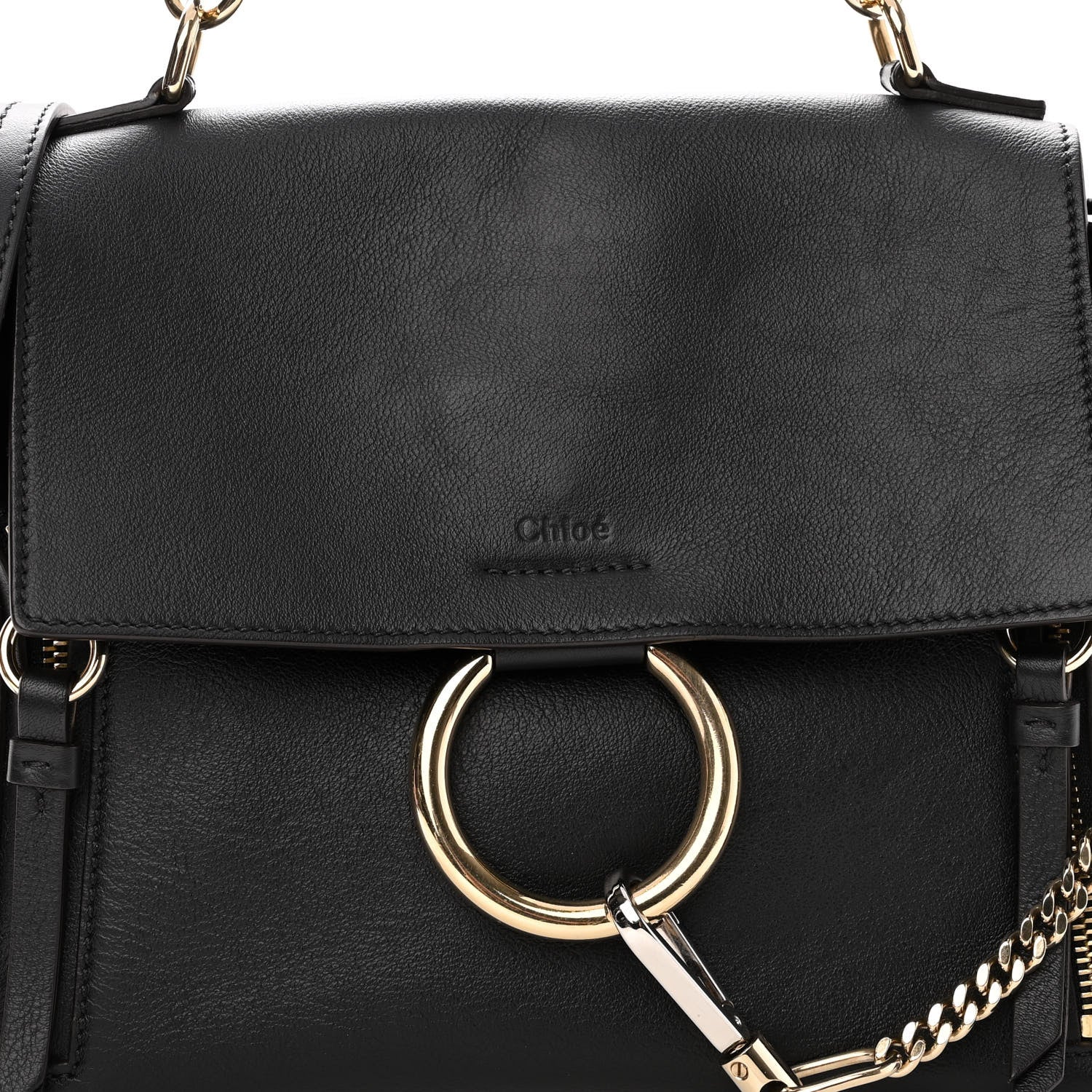 Chloe Calfskin Small Faye Day Shoulder Bag Black 6 of 8