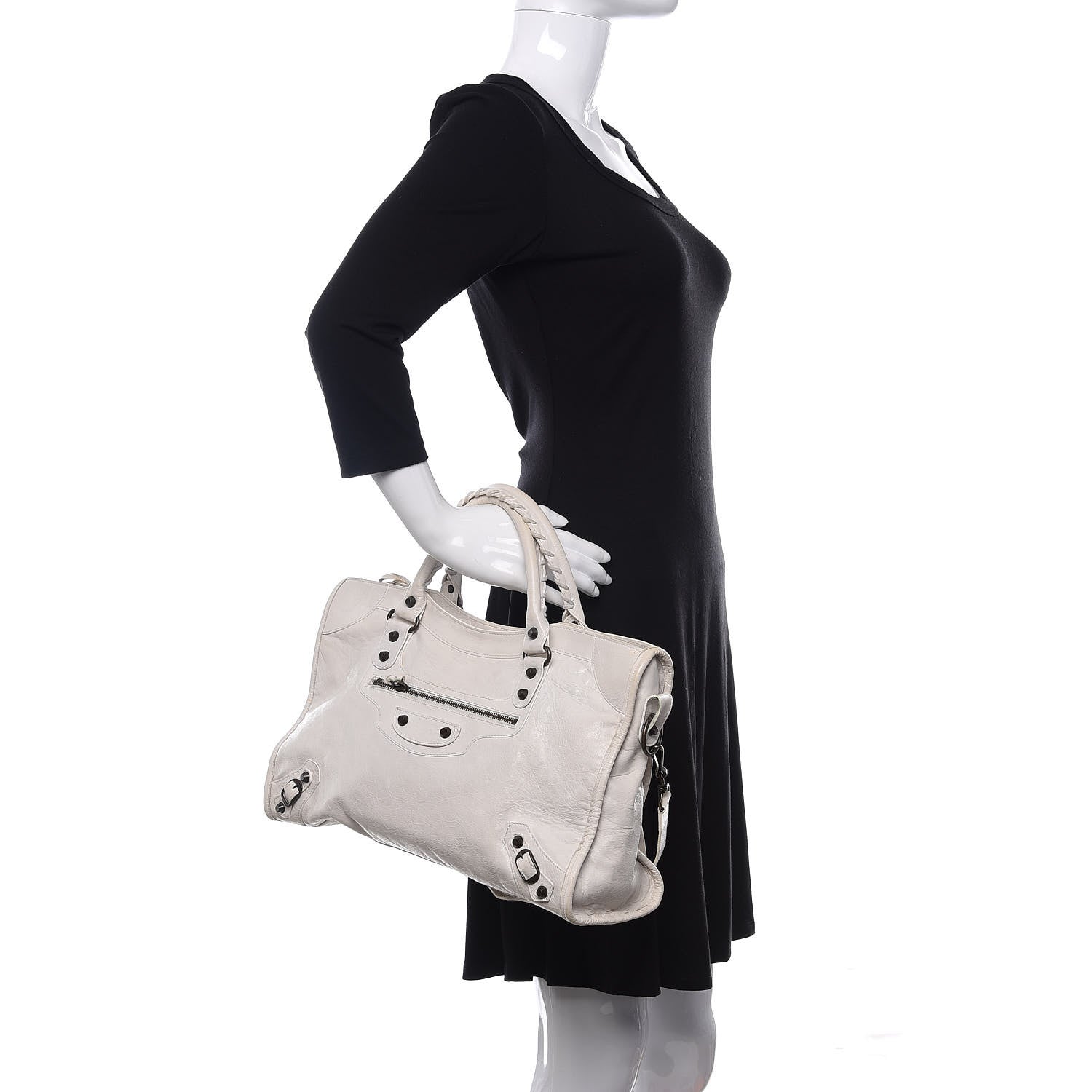 Balenciaga Agneau Classic Hardware City White 3 of 14