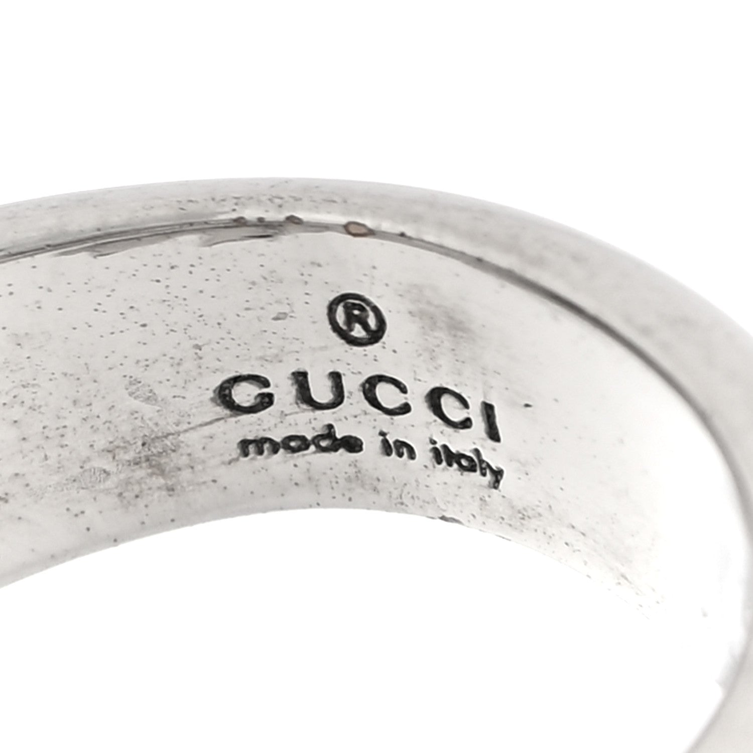 Gucci Tiger Head Swarovski Crystals Ring 15 Silver Green 4 of 6