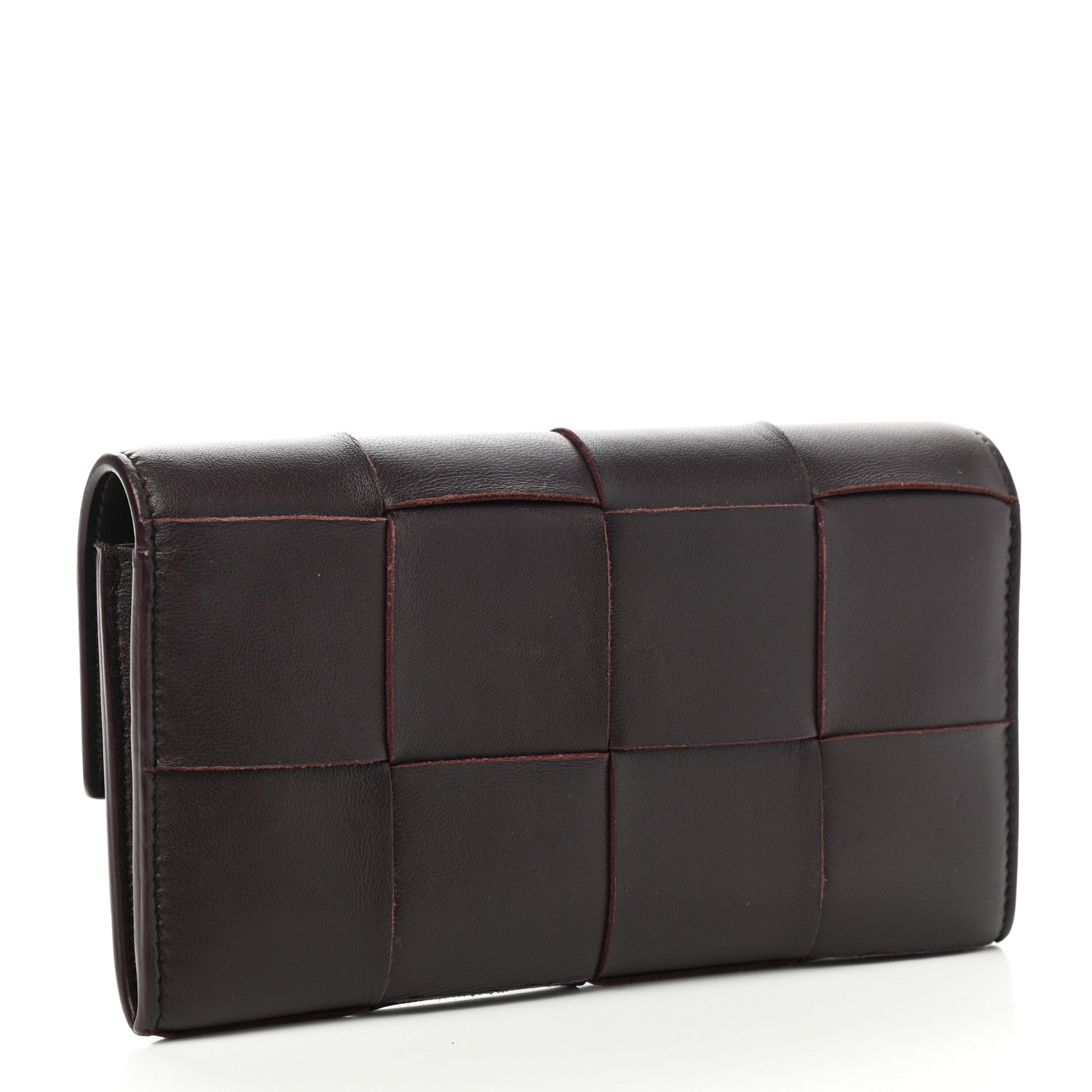 Bottega Veneta Nappa Maxi Intrecciato Continental Flap Wallet Grape 3 of 6