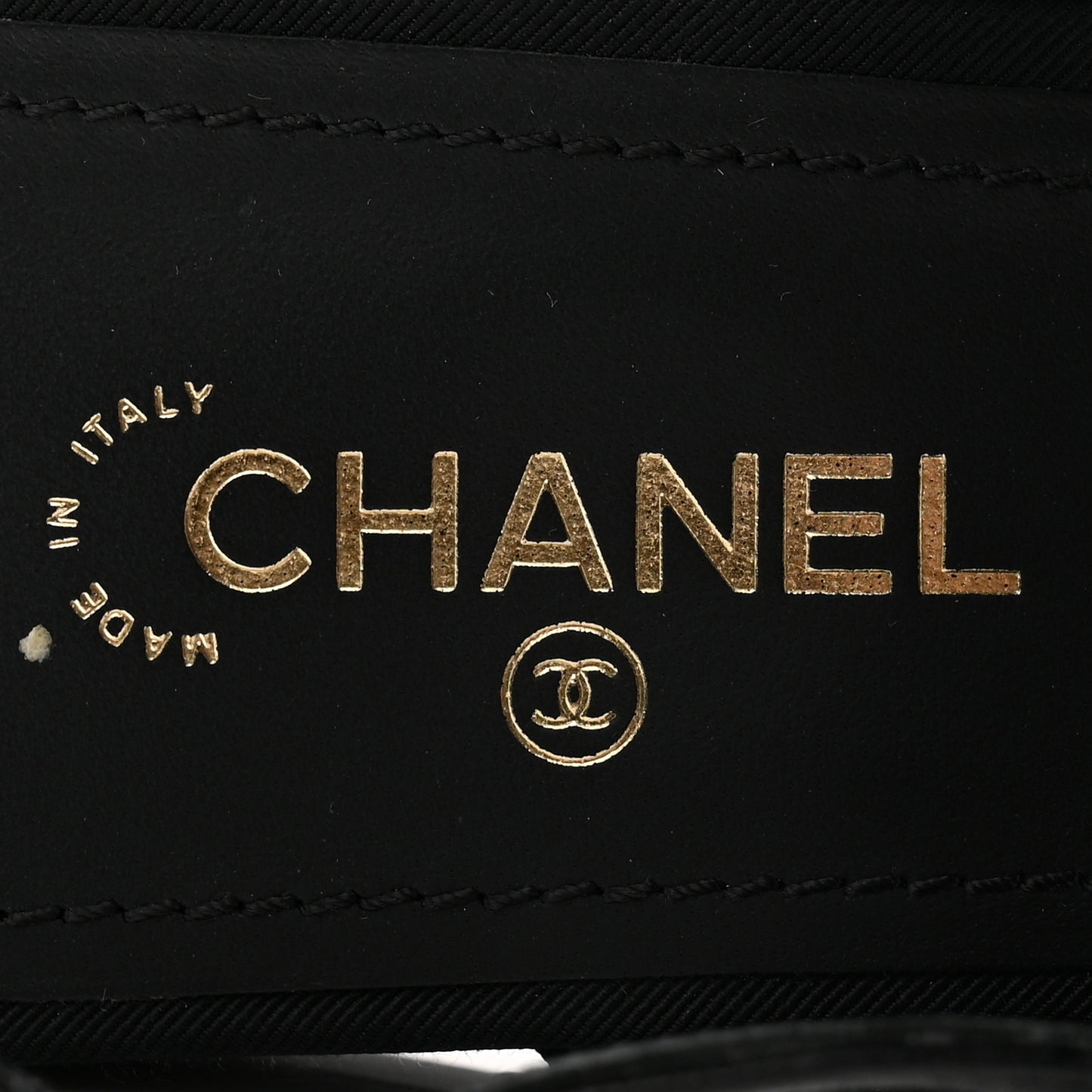 Grosgrain Chain CC Logo Bow Sandals 35.5 Black