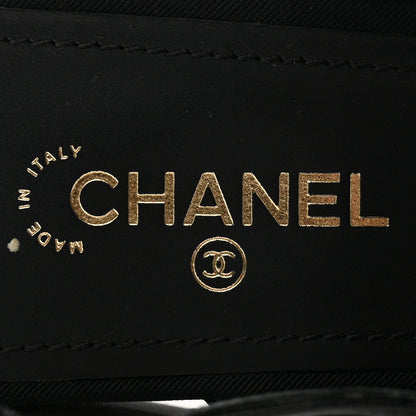 Chanel Grosgrain Chain CC Logo Bow Sandals 35.5 Black 6 of 13