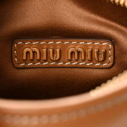 Miu Miu Nappa Mini Hobo Caramel 6 of 10