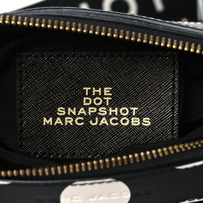 Marc Jacobs Saffiano The Dot Snapshot Camera Bag Black White 7 of 11