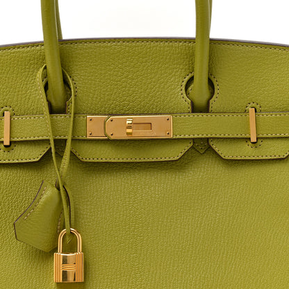Hermes Chevre Mysore Birkin 30 Vert Anis 8 of 14