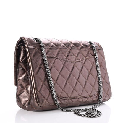 Chanel Metallic Aged Calfskin Quilted 2.55 Reissue 227 Flap Bronze 4 of 8