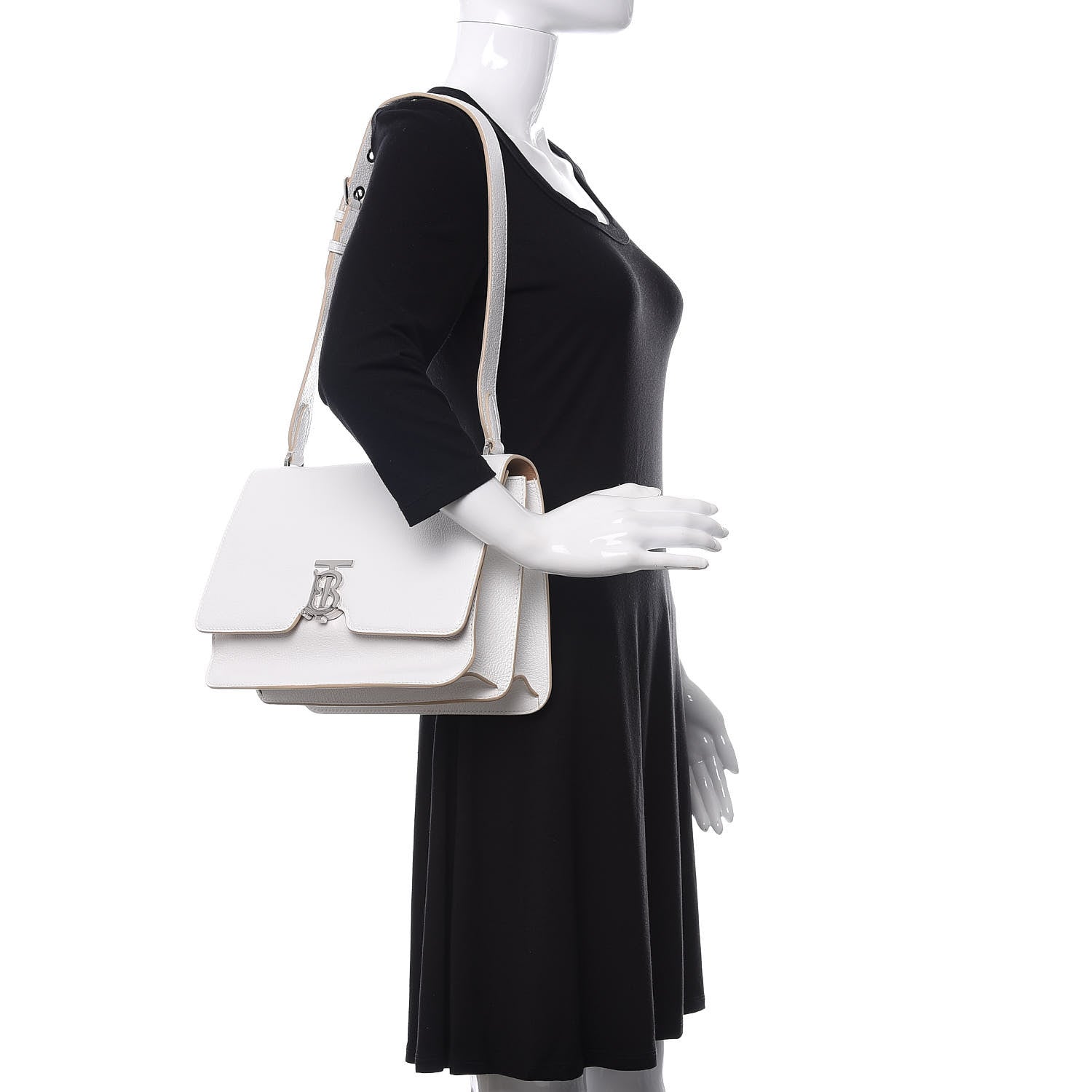 Burberry Goatskin Medium Alice Bag Optic White 2 of 9