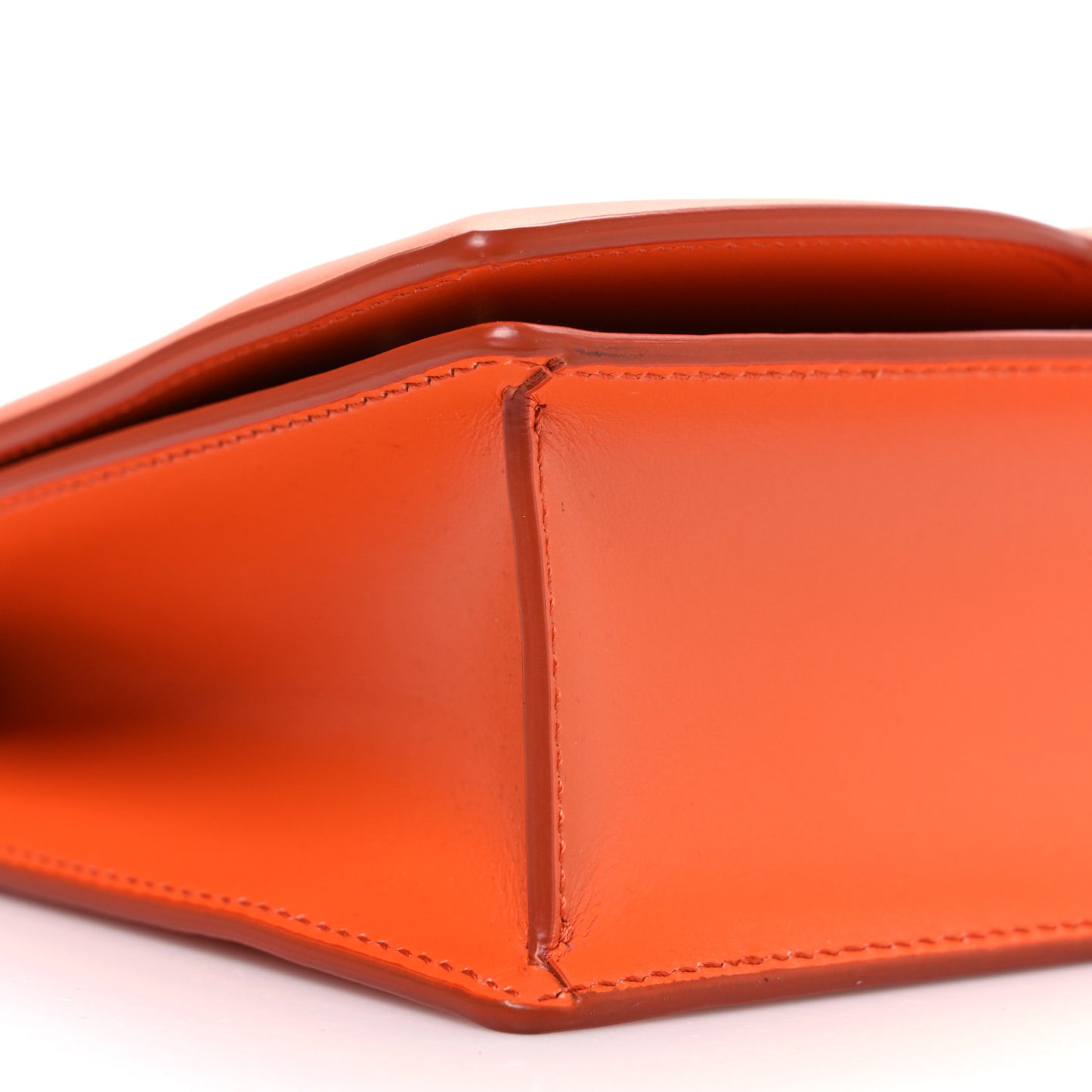 Calfskin DG Logo Flap Crossbody Bag Orange