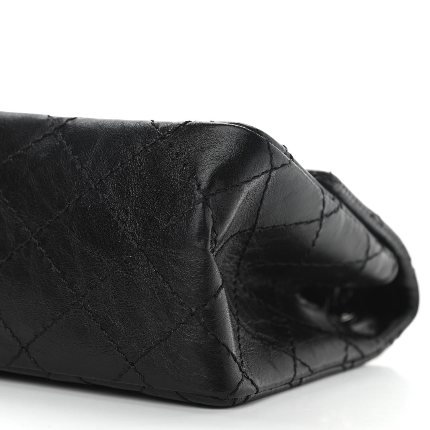 Chanel Aged Calfskin Quilted 2.55 Reissue Mini Flap So Black 10 of 11