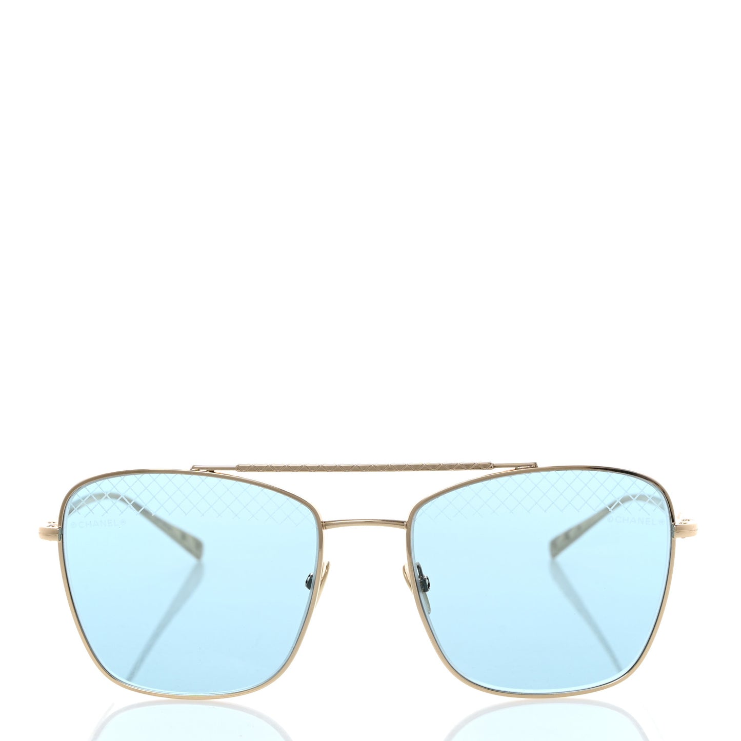 Metal Sunglasses 4256 Gold Blue