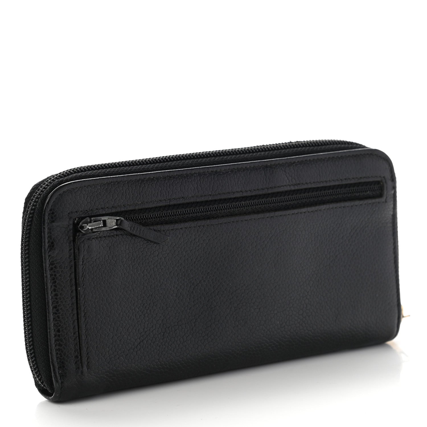 Chanel Caviar Large Timeless CC Zip Around Wallet Black 3 of 18