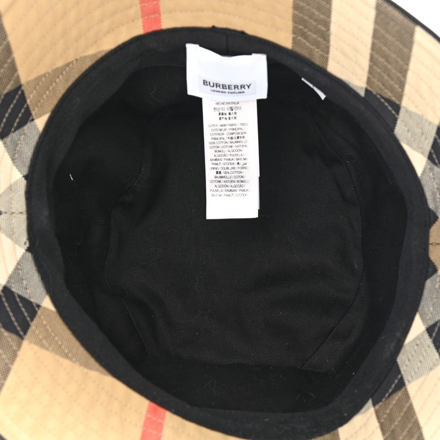 Burberry Technical Cotton Giant Check Bucket Hat L 7 of 10