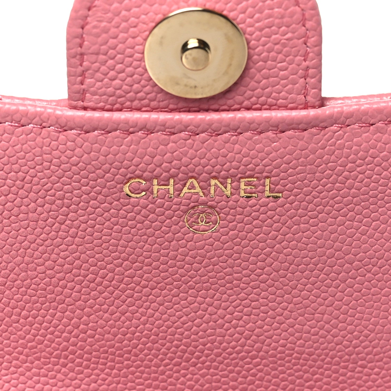 Chanel Caviar Quilted Flap Phone Holder With Chain Pink 6 of 11