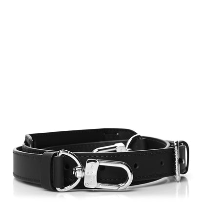 Louis Vuitton Calfskin 25mm Adjustable Shoulder Strap Black 1 of 4