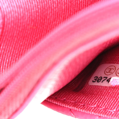 Chanel Caviar Quilted Wallet on Chain WOC Fuchsia 8 of 8