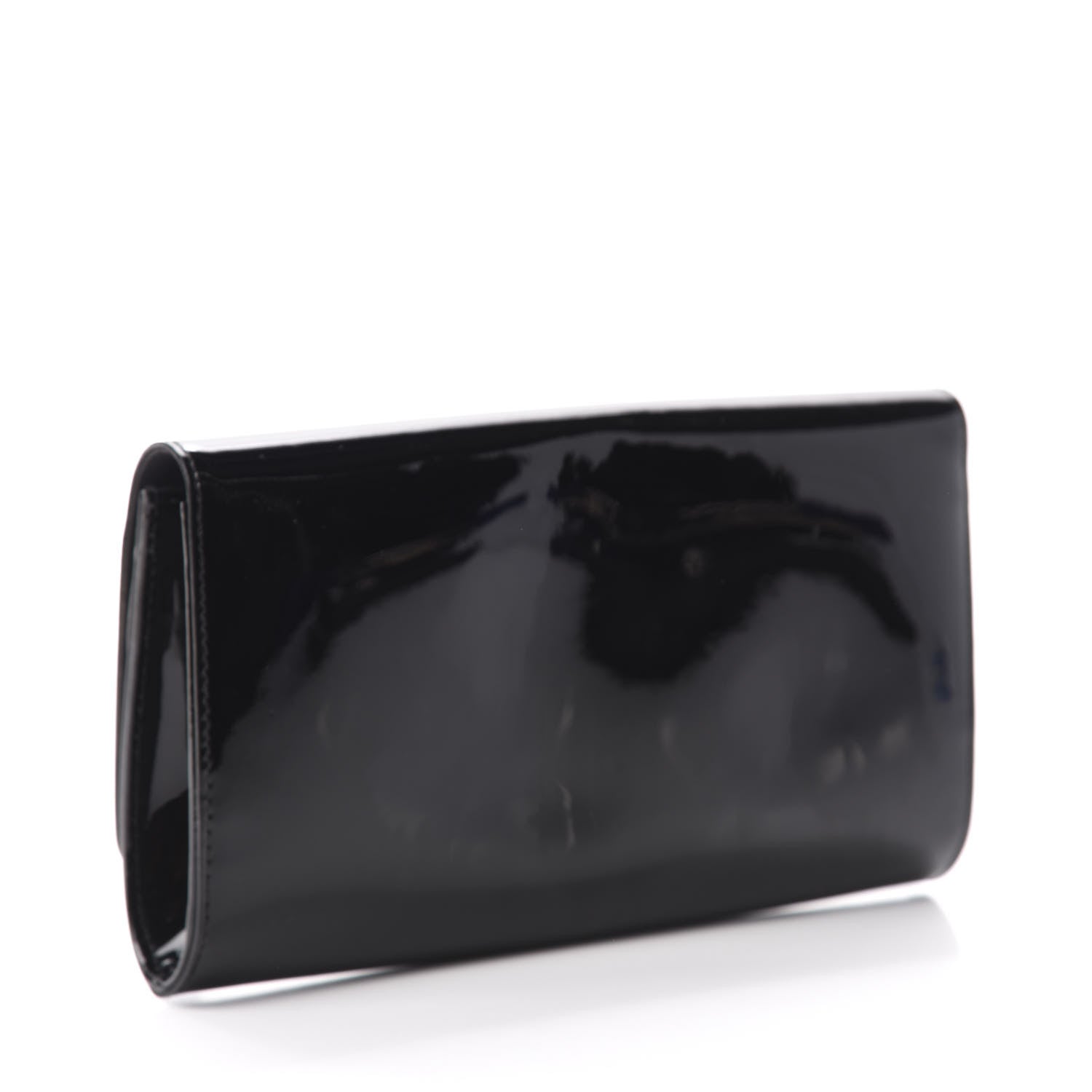 Louis Vuitton Patent Louise Clutch Black 3 of 9