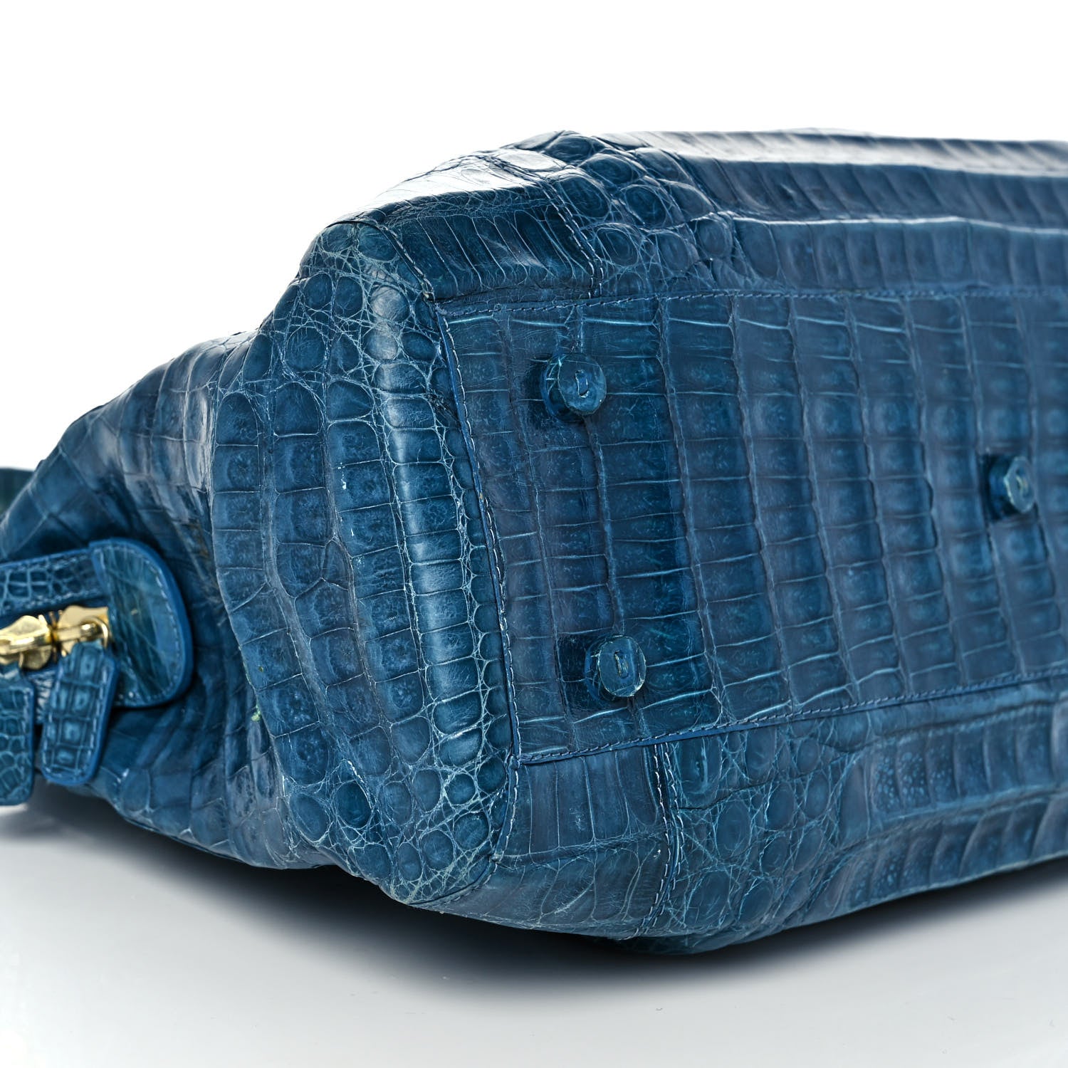 Nancy Gonzalez Crocodile Satchel Blue 6 of 9
