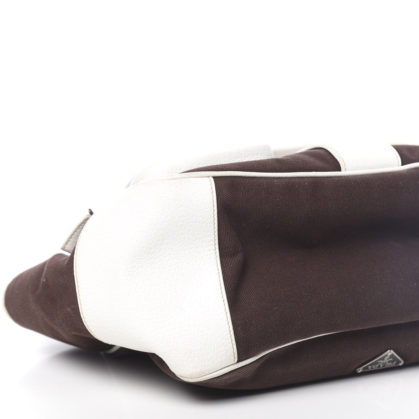 Canvas Calfskin Shoulder Bag