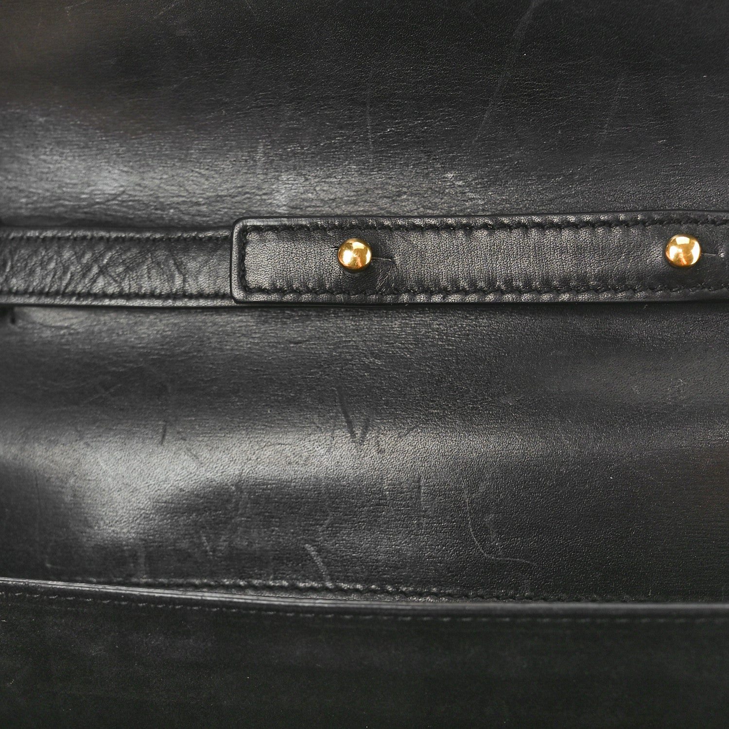 Saint Laurent Smooth Calfskin Medium High School Satchel Black 6 of 12