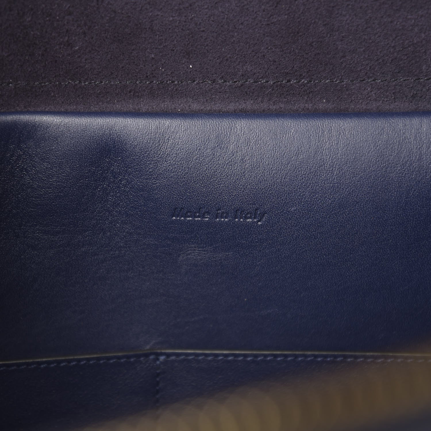 Celine Smooth Calfskin Large Bi-Color Belt Bag Midnight 6 of 16