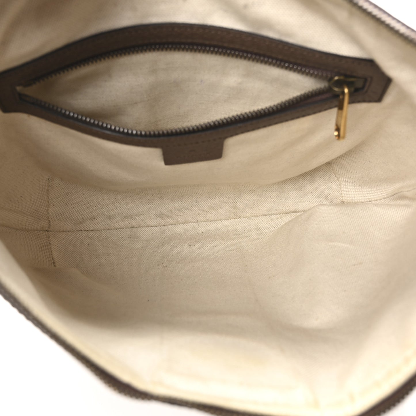 GG Supreme Monogram Web Small Ophidia Half Moon Hobo Brown