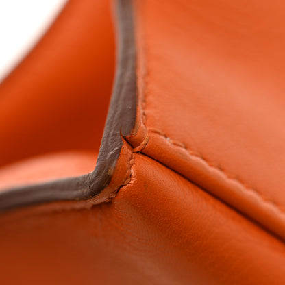 Hermes Swift Kelly Pochette Clutch Orange 13 of 13
