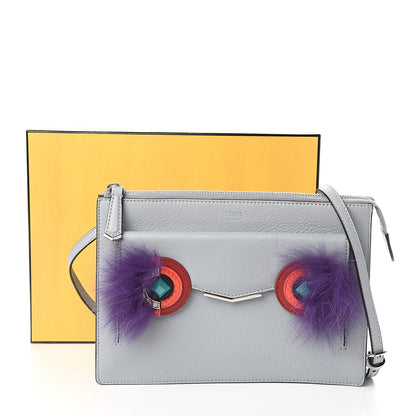 Fendi Vitello Dolce Fox Elaphe Ayers Hypnoteyes Min 2Jours Pouch Polvere Viola Multicolor 10 of 10