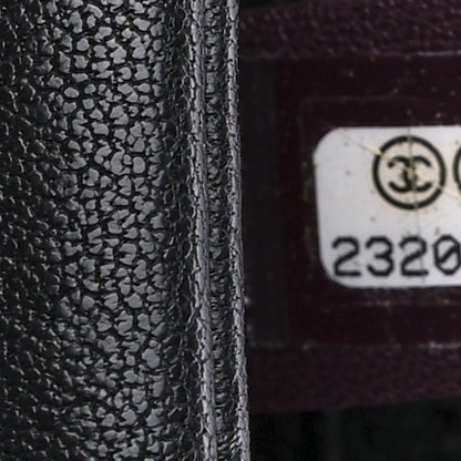 Chanel Shiny Sheepskin Quilted Large Trapezio Flap Black 7 of 12