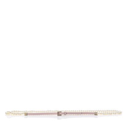 Chanel Pearl Lambskin CC Double Strand Belt 85 34 Pink 5 of 8