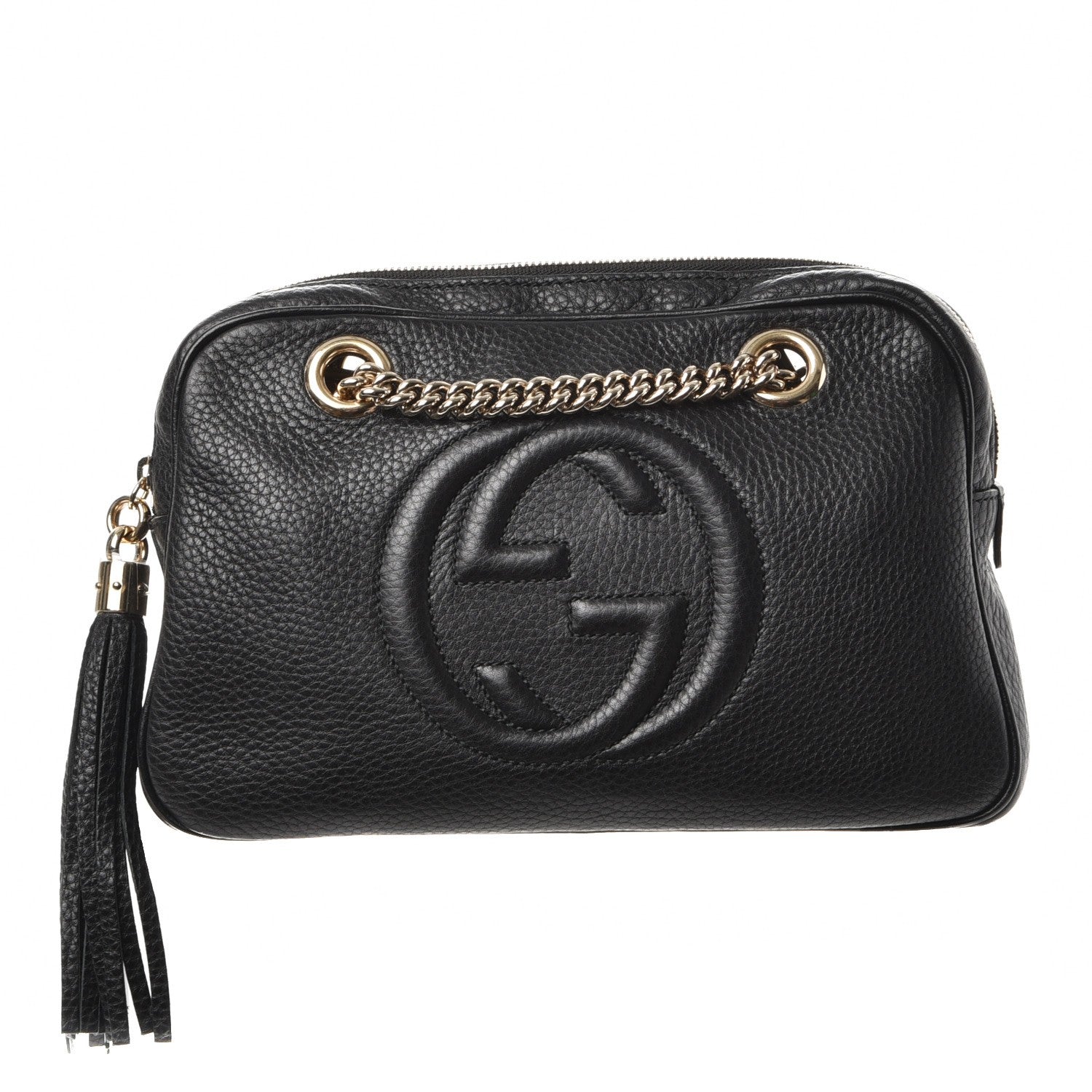 Gucci Pebbled Calfskin Small Soho Bowler Black 1 of 7