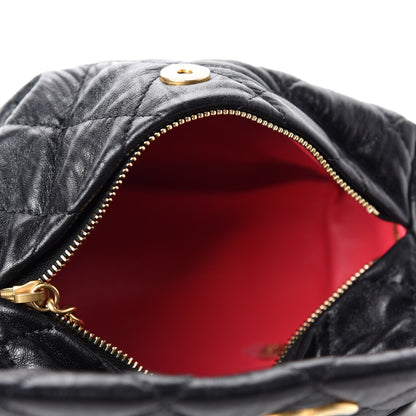 Chanel Crumpled Lambskin Quilted Small CC Links Shoulder Bag Black 5 of 12