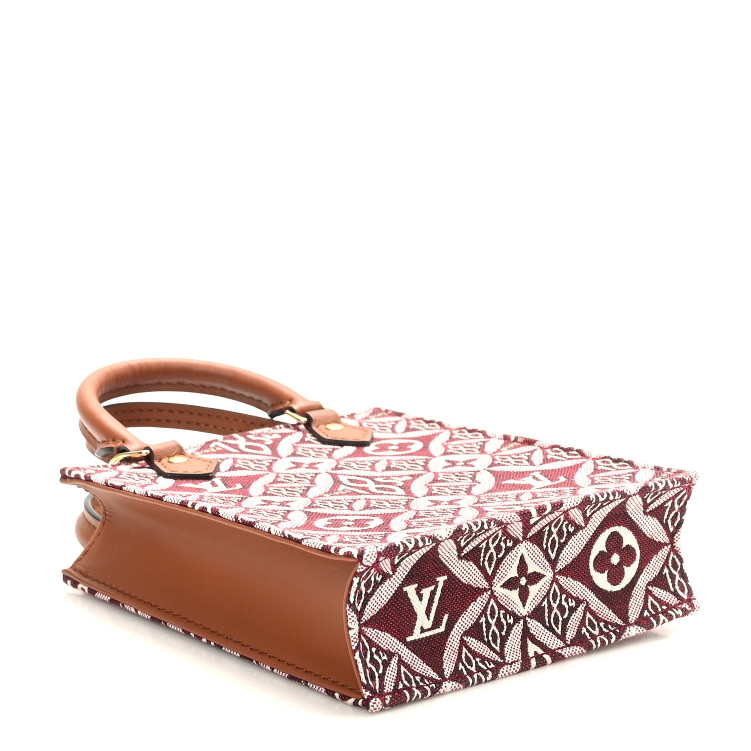Louis Vuitton Jacquard Since 1854 Petit Sac Plat Bordeaux 4 of 8