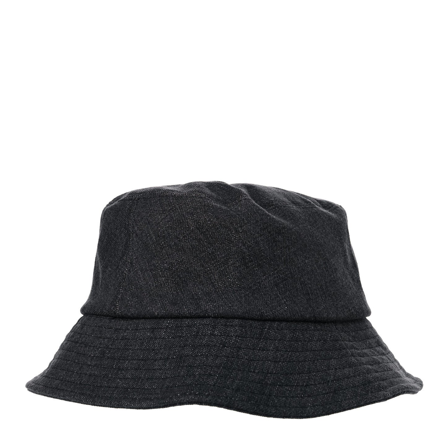 Fabric Logo Bucket Hat M Black
