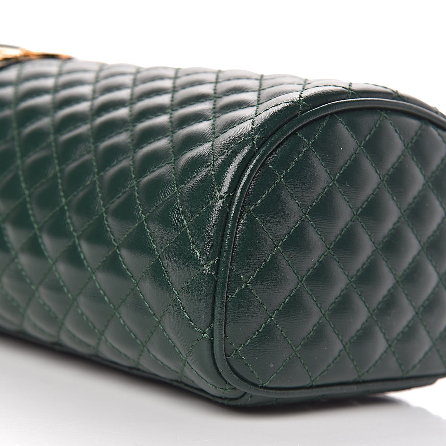 Calfskin Trapuntata Zumi Belt Bag Vintage Green