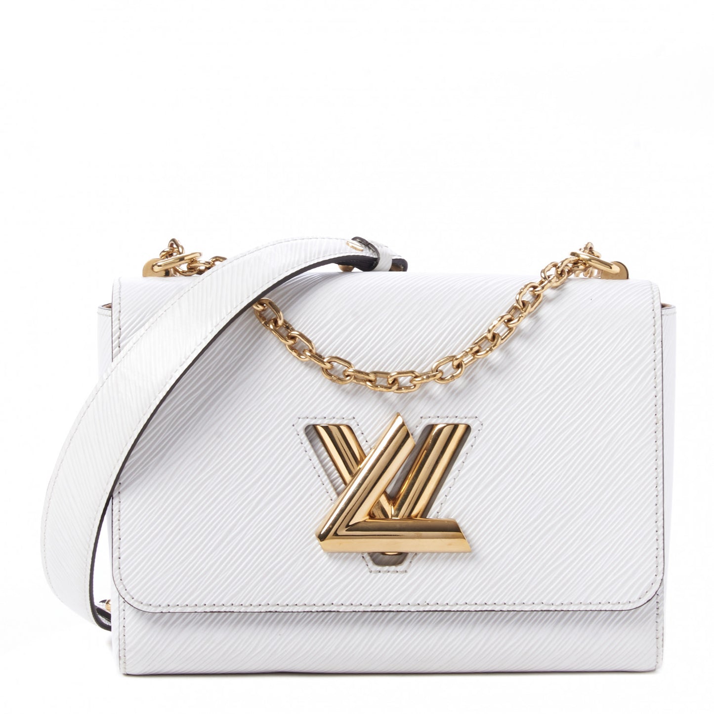 Epi Twist Shoulder Bag MM White