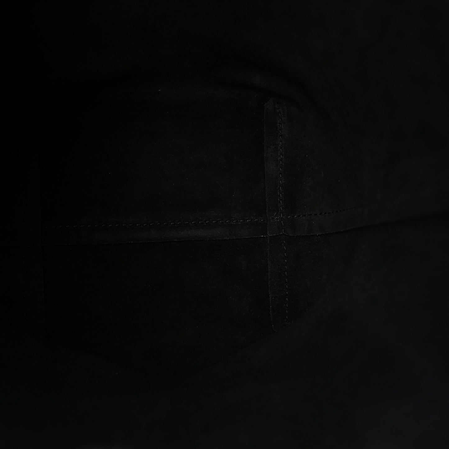 Grained Calfskin Small N/S Hook Tote Black