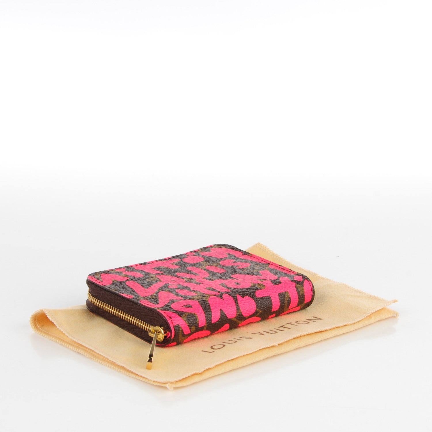 Louis Vuitton Monogram Graffiti Zippy Coin Purse Fuchsia 5 of 7
