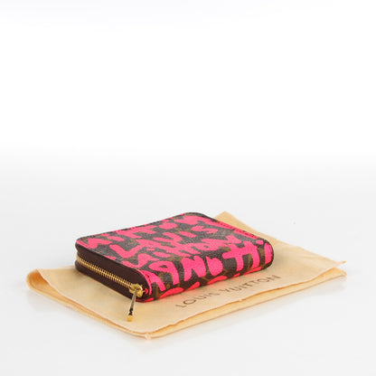 Louis Vuitton Monogram Graffiti Zippy Coin Purse Fuchsia 5 of 7