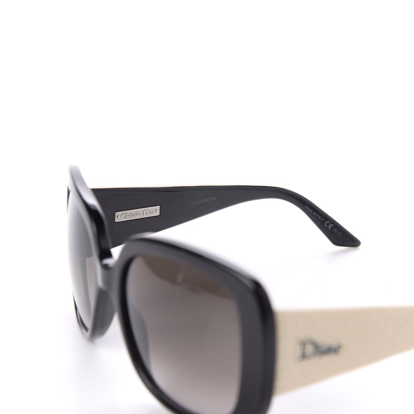 Cannage Dior Lady Lady 1 Sunglasses Black Ivory