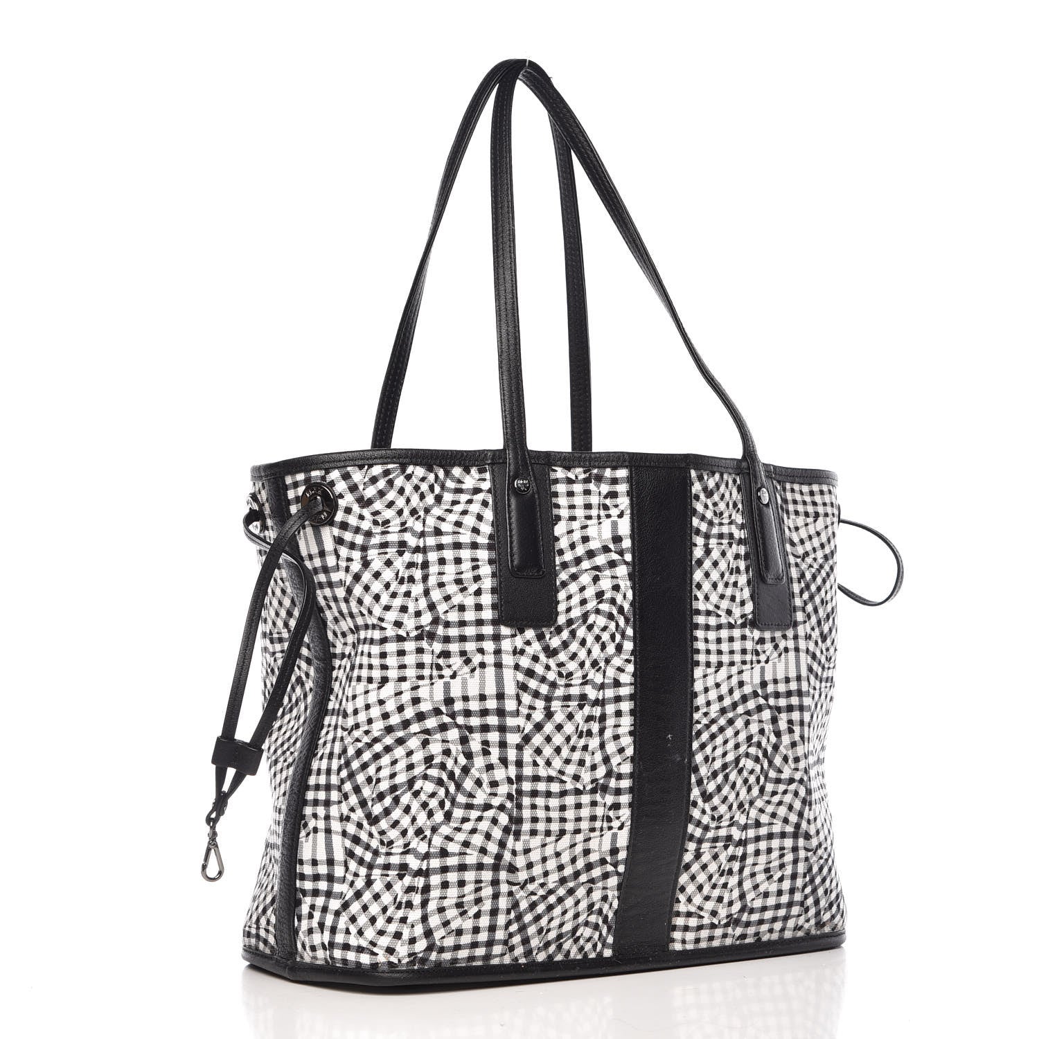 MCM Visetos Medium Liz Reversible Shopper Tote Black 7 of 21