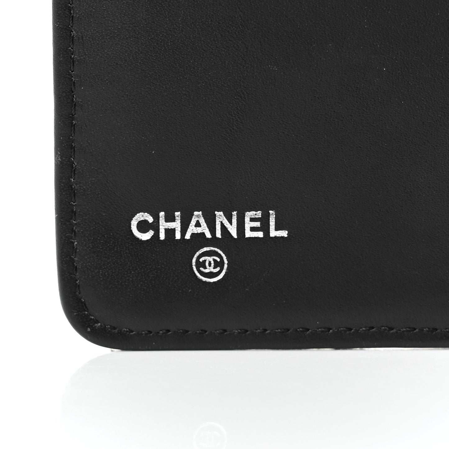 Caviar Quilted Yen Wallet Dark Blue