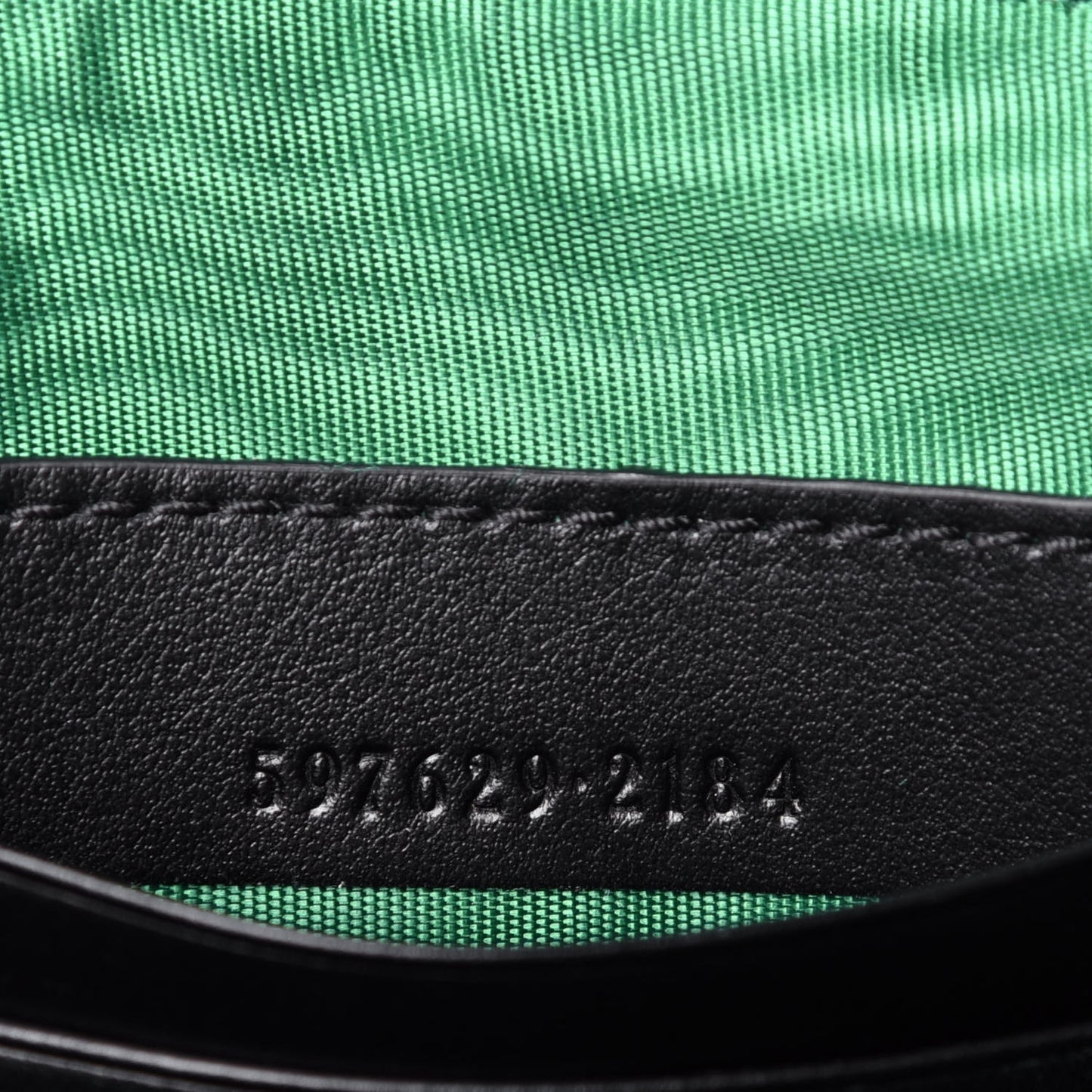 Calfskin G Rhombus Quilted Documents Holder Black
