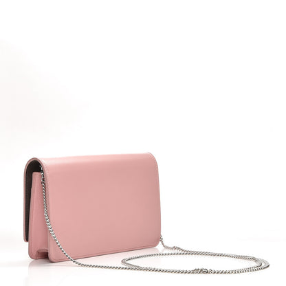 Fendi Vitello Century Hypnoteyes Tube Wallet On Chain Bubblegum 3 of 11