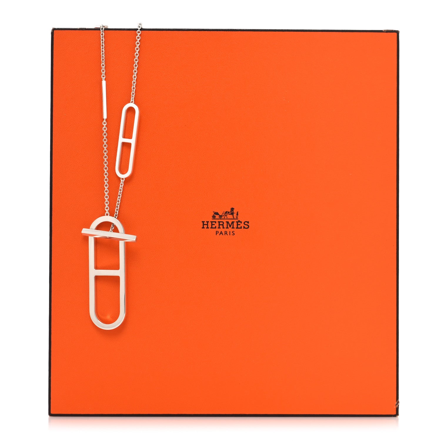 Hermes Sterling Silver Ever Chaine d'Ancre Long Lariat Necklace 5 of 5