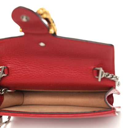 Gucci Calfskin Super Mini Dionysus Shoulder Bag Hibiscus Red 5 of 11
